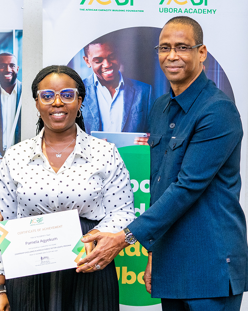 Certificate handover during an ACBF event.