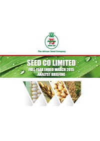 Seed Co: FY2016 Presentation