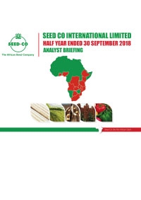 Seed Co: HY2018 Presentation