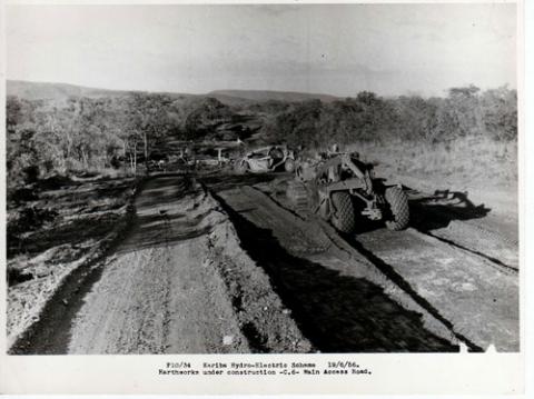 Earthworks under construction. Main Access Road